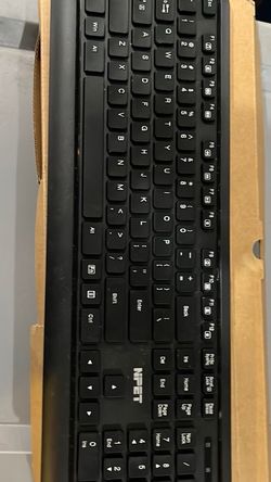 NPET Black Wired Keyboard