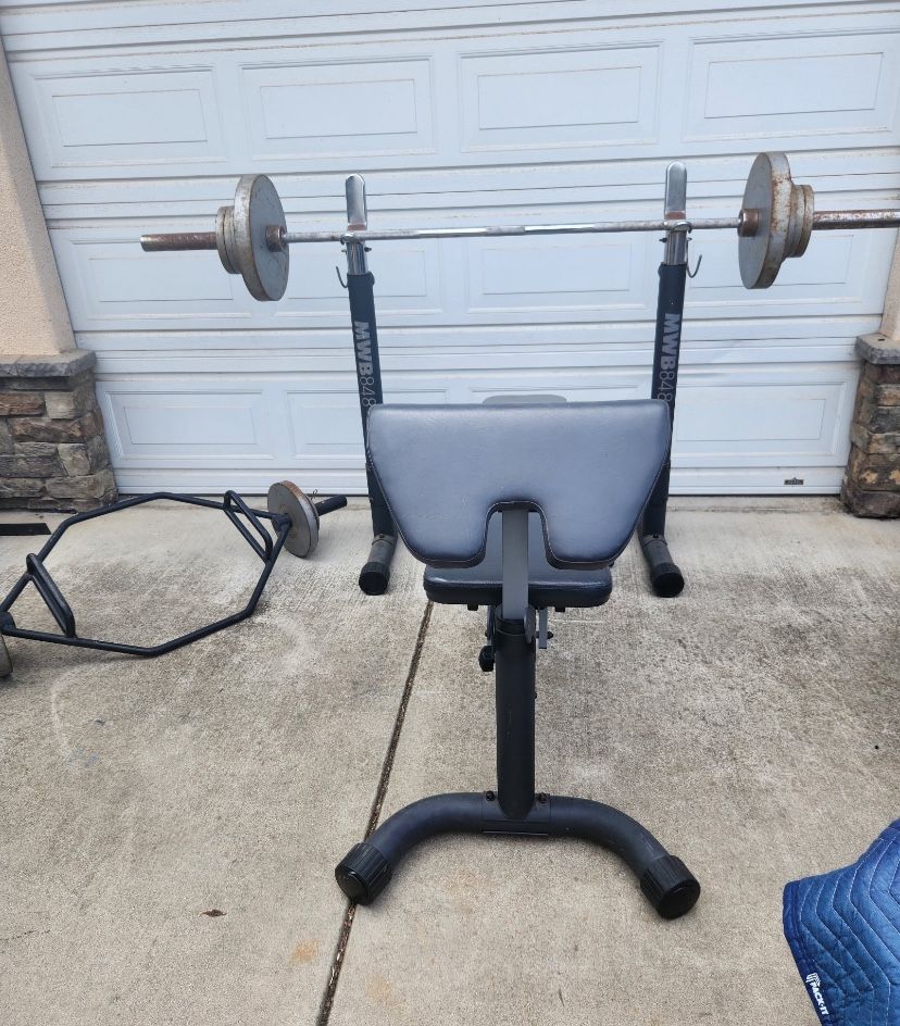 Weights And Bench Setup