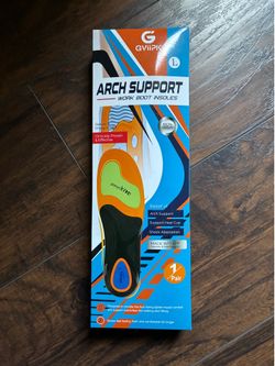 Work Boot Orthotic Insoles Size L (Large), Brand New