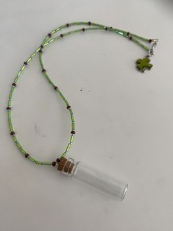 Glass Vile Necklace - Great Christmas Gift!