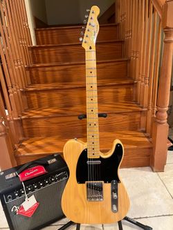 Squier Classic Vibe 50s Telecaster (Mint) w/ Fender Champion 20 Amp (Mint)