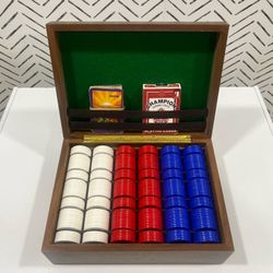 Vintage Poker Chip Set With Case - Pickup Only