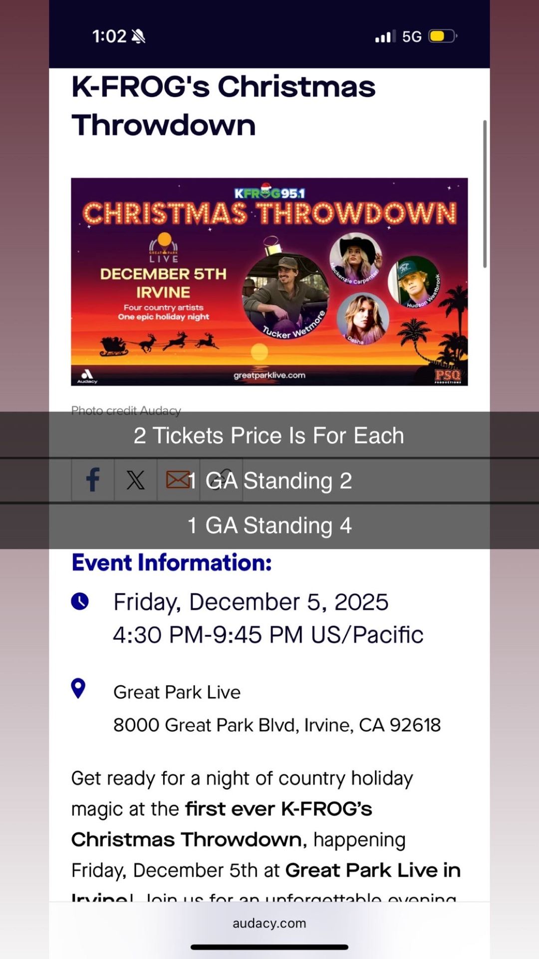 KFrog Christmas Throwdown