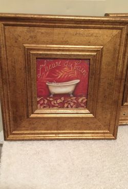 Lot of 2 pictures Size are 13 by13 with matted picture 5 1/2 by 5 1/2