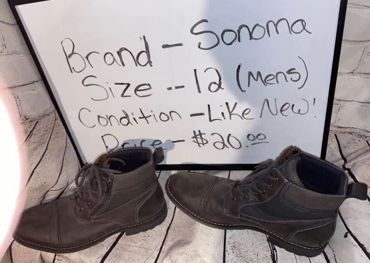 Sonoma Men’s shoes boots size 12