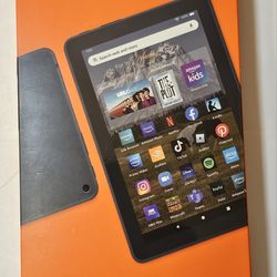 Fire HD 8 tablet, 8" HD Display, 64 GB, 30% faster processor, designed for portable entertainment, (2022 release), Black