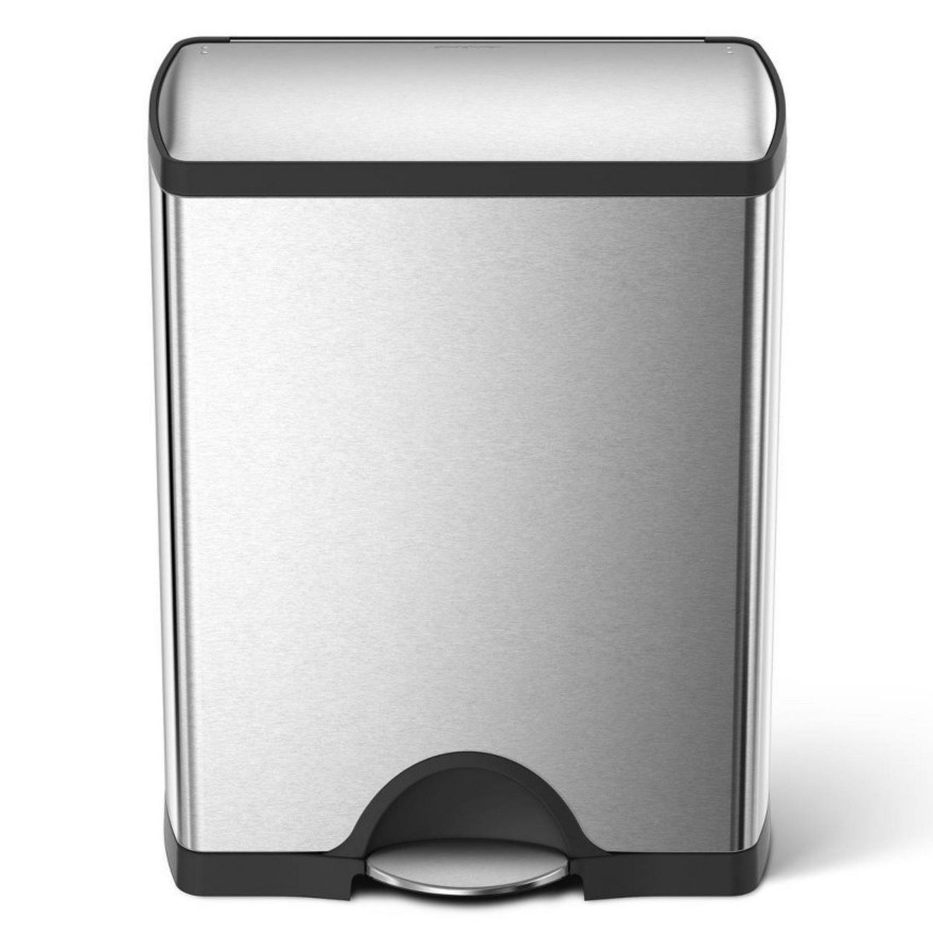 simplehuman 46L Dual Compartment Kitchen Step Trash Can