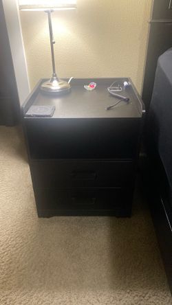 Night Stand/ End table With Lights and USB and USBC