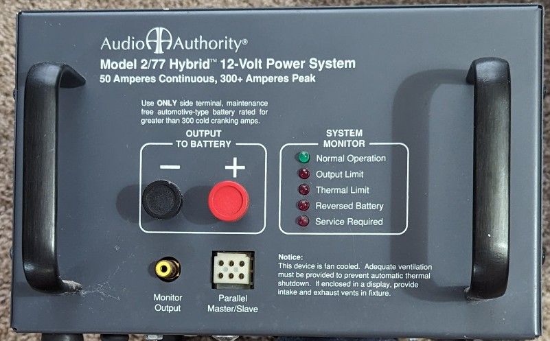 Audio Authority 2/77 Power Supply