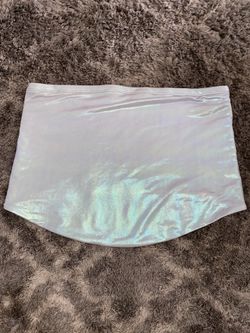Iridescent Tube Top/ Rave Top