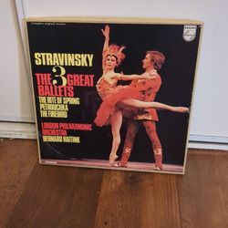 Record: Stravinsky The 3 Great Ballets The Rite Of Spring Petrouchka The Firebird London Philharmonic Orchestra Bernard Haitink