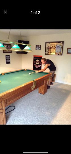 Slate Pool Table.