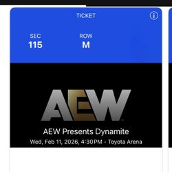 AEW Dynamite Ontario 2-11-26 Tickets 