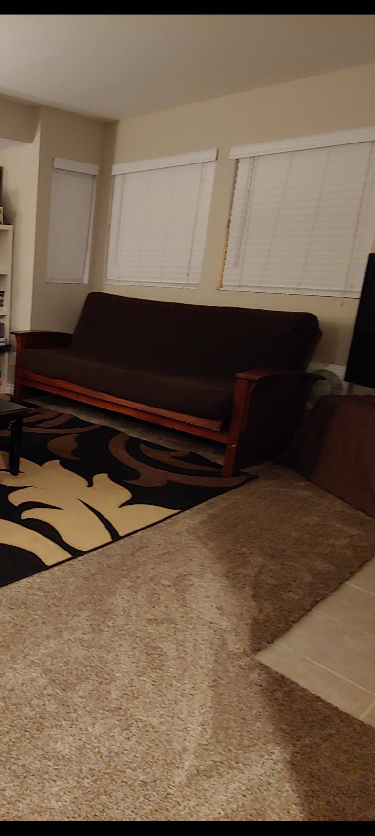 Queen Futon with Comfy mattress (heavy duty wood)