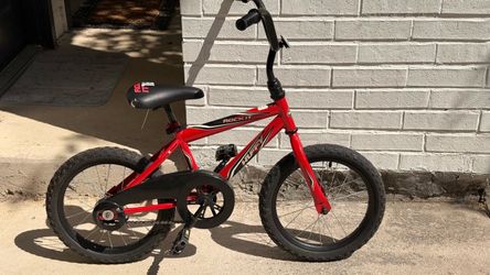 Huffy 16" Rock It Boys' Kids' Bike, Fits Riders 42"-48", EZ Build, Red