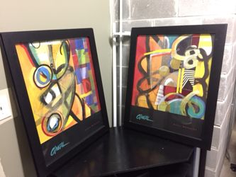 Framed Janet O’neal 28” 1/2 x 34” 1/2 x 1”. Tag $199 each Best Offer