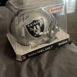 Mini Raiders Helmet Signed #24