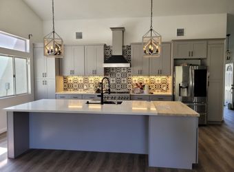 KITCHEN BATH CABINETS COUNTERS FLOORS SHOWERS