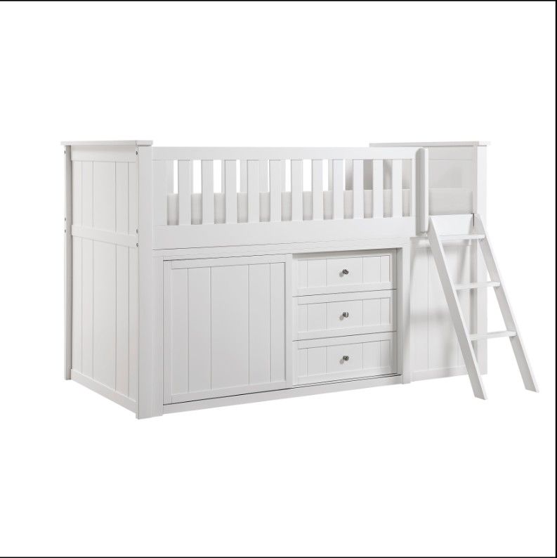 Low Loft Bunk with Bookcase and Dresser 💥 Good quality furniture