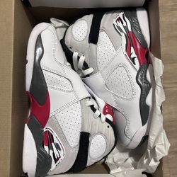 Jordan 8 White True Red