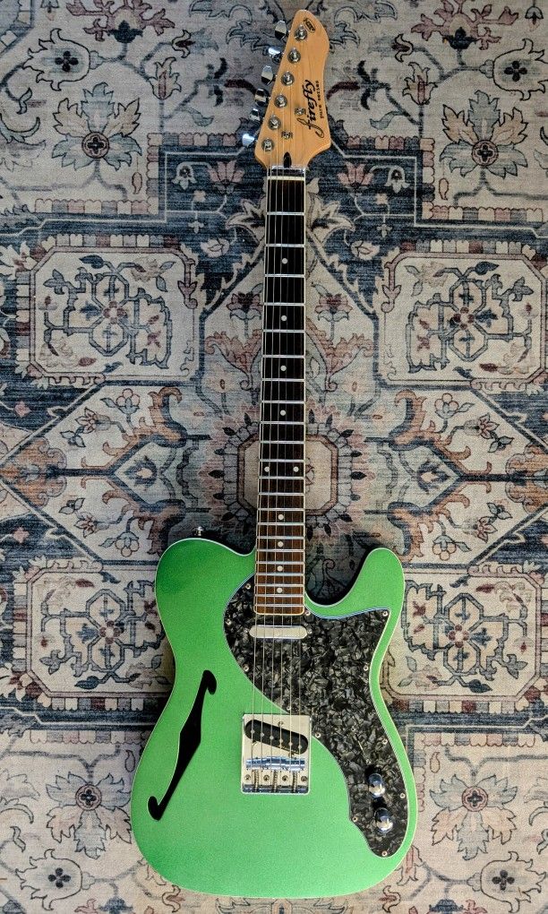 Firefly Telecaster Thinline w/ Fender noiseless Upgrade (Emerald Green sparkle )