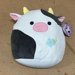 Easter 2024 11 IN BLACK WHITE COW SQUISH Squishmallow Squishmallows