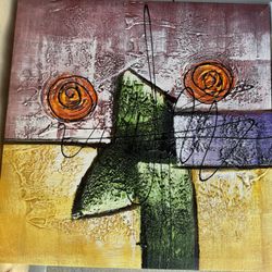 Abstract Art 12” X12” Wall Hanging