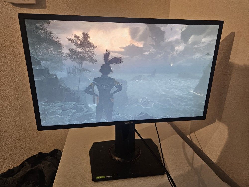 ASUS VG248QG 24" G-SYNC Gaming Monitor 165Hz 1080p 0.5ms Eye Care with DP HDMI DVI, Black