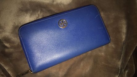 Tory Burch royal blue leather wallet