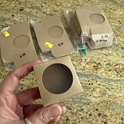 Brown Favor Box with Window/2 1/4x 2 1/4x 1