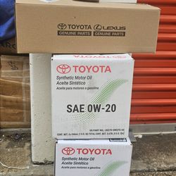 Brand new Genuine Toyota oil and Filters