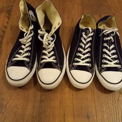 2 Pairs Size 14 Men's Converse Shoes Hardly Worn