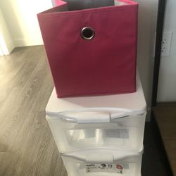 plastic storage and soft cube, all for $10