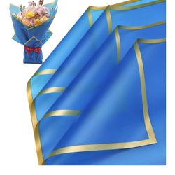 Blue Floral Bouquet Paper 