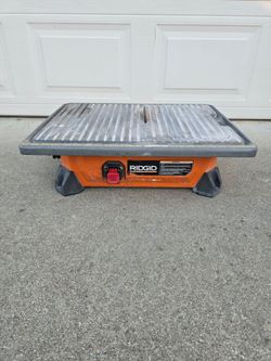 RIDGID 7" Wet Tile Saw R4021 - Heavy Duty Benchtop Saw (Tested & Works)