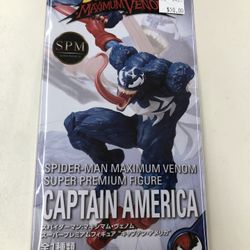 SEGA Spiderman Maximum Venom Captain America Figure