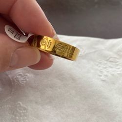 14k “oh Shit” Gold Ring