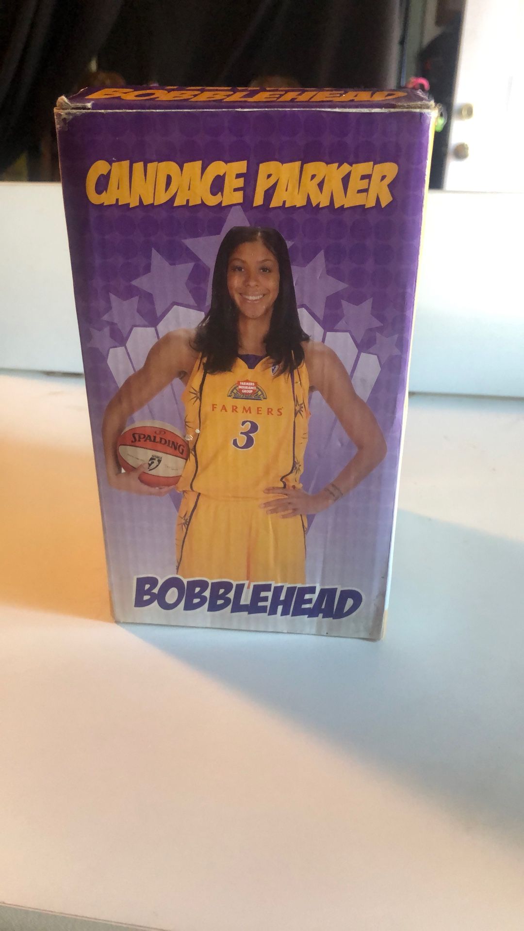 NEW Candace Parker Bobble Head In Box Box Not Perfect