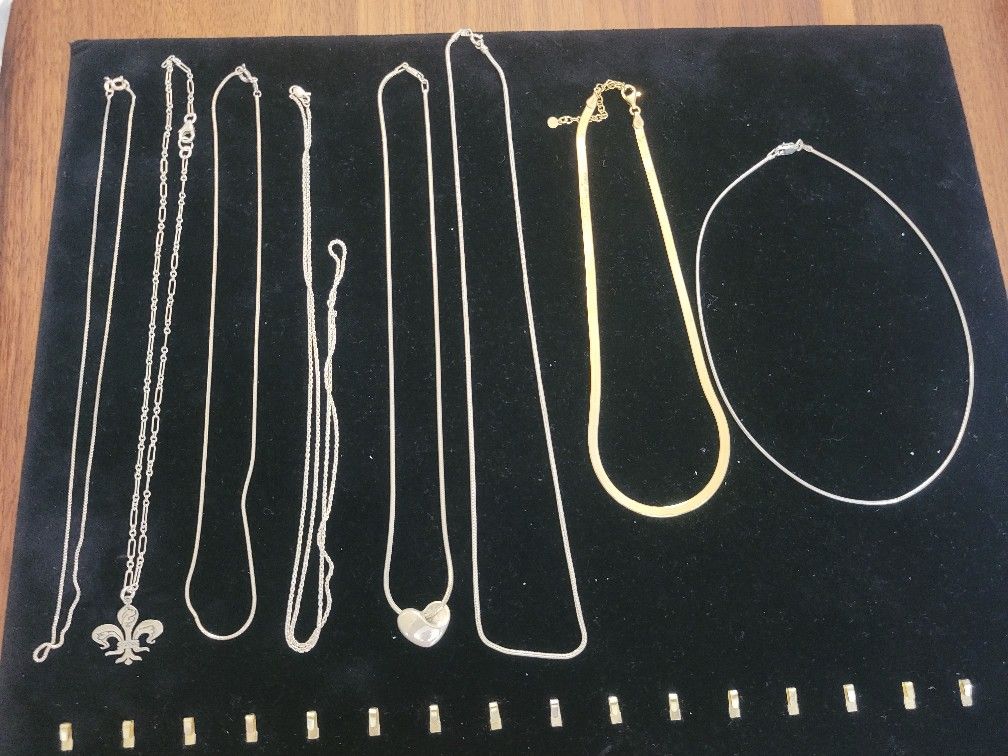 Sterling Silver Necklace Lot