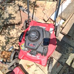 A Different Hyper Tough 20inch Push Lawn Mower. 