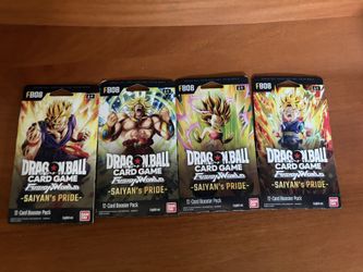 Dragon Ball Super Card Game FusionWorld Saiyan’s Pride Sleeved Booster Packs (FB08)