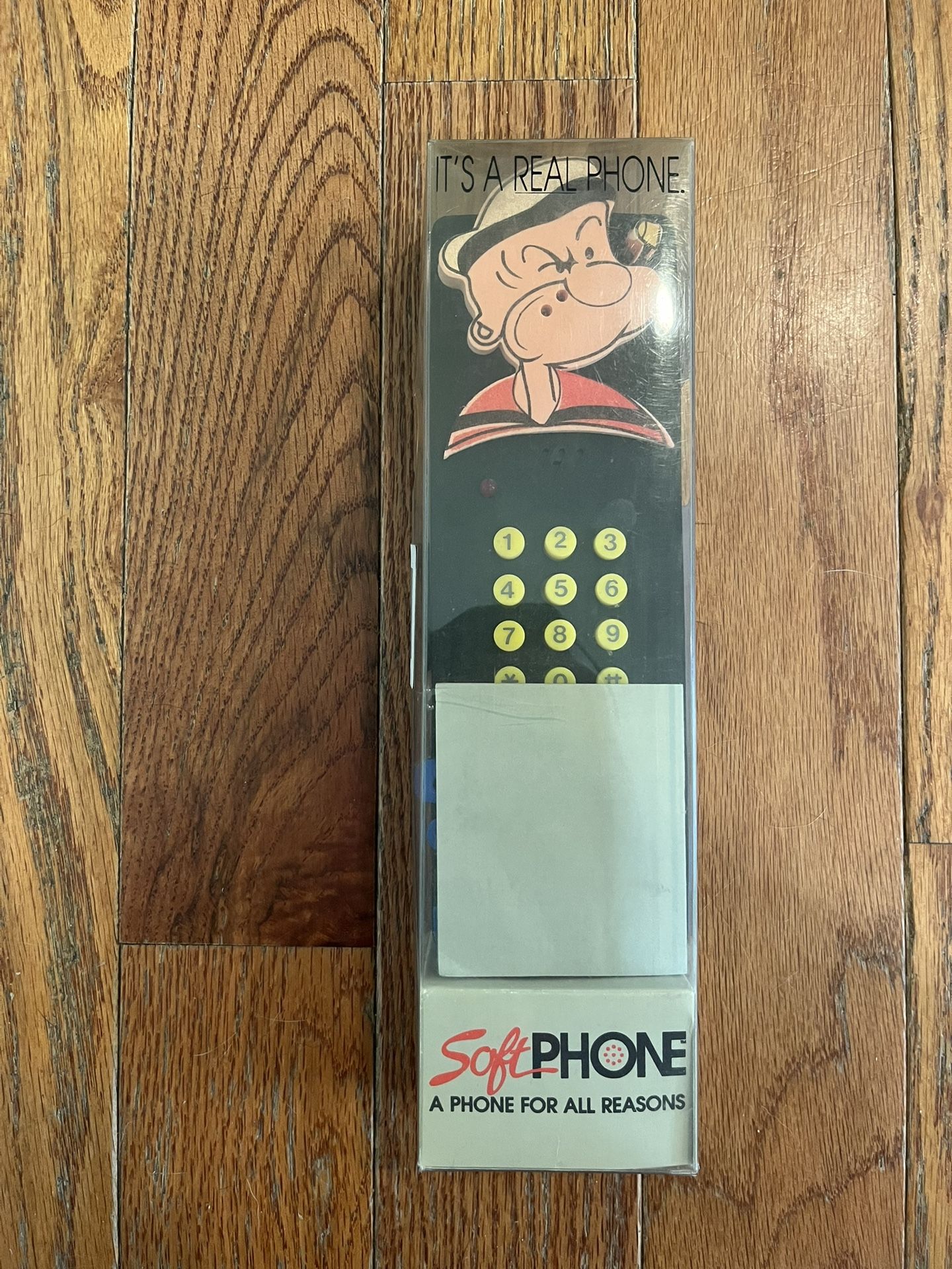 Popeye Sailorman Phone Telephone Landline Vintage 1992 90s Soft Foam Recyco New