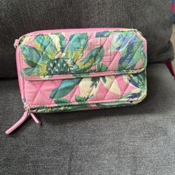 Vera Bradley Floral Pink Quilted Women's Bag