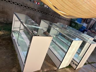 Glass Display Cases – Set of 4