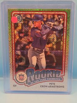 2024 Bowman Chrome ROY Favorites Pete Crow-Armstrong #ROY-13 Green Mojo (RC)