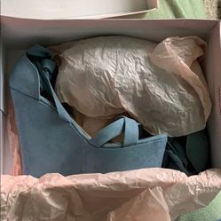 Dusty Blue Wedges - Size 6.5