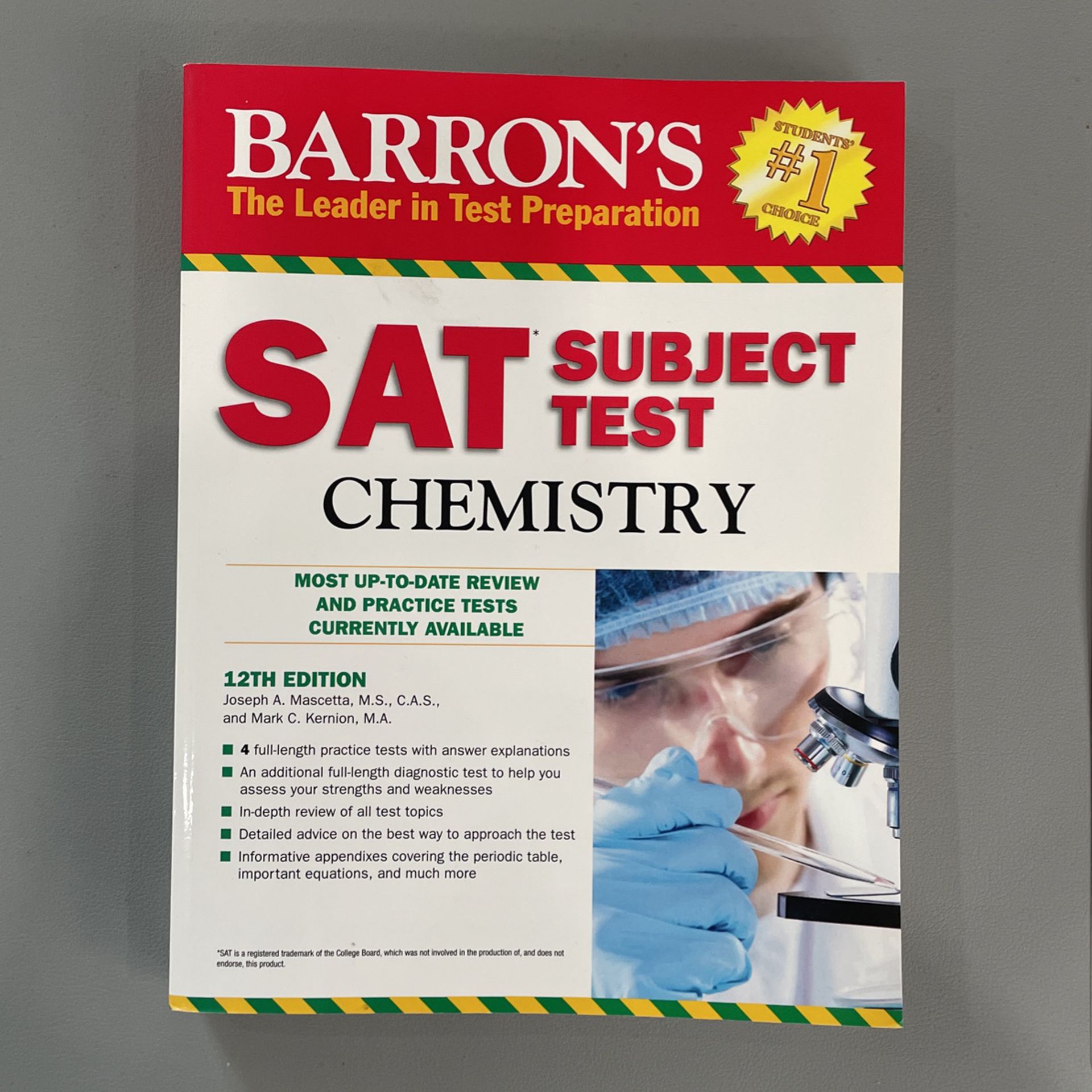 Barron’s SAT Subject Test Chemistry