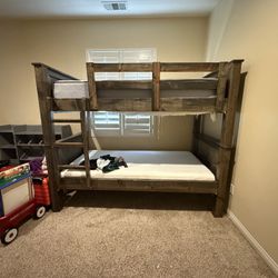 Solid Wood Bunk Bed And Dressers
