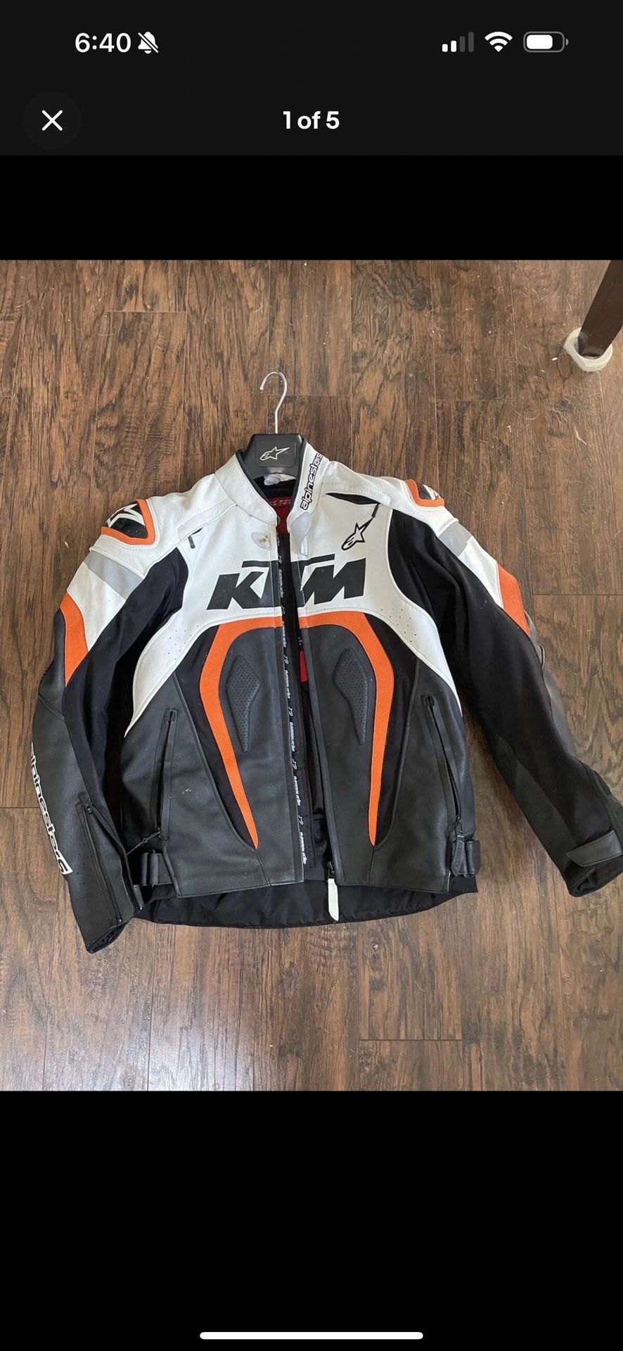 !!RARE FIND!! Alpinestars x KTM Motegi Motorcycle Jacket !!AUTHETNIC!! SIZE 38 US