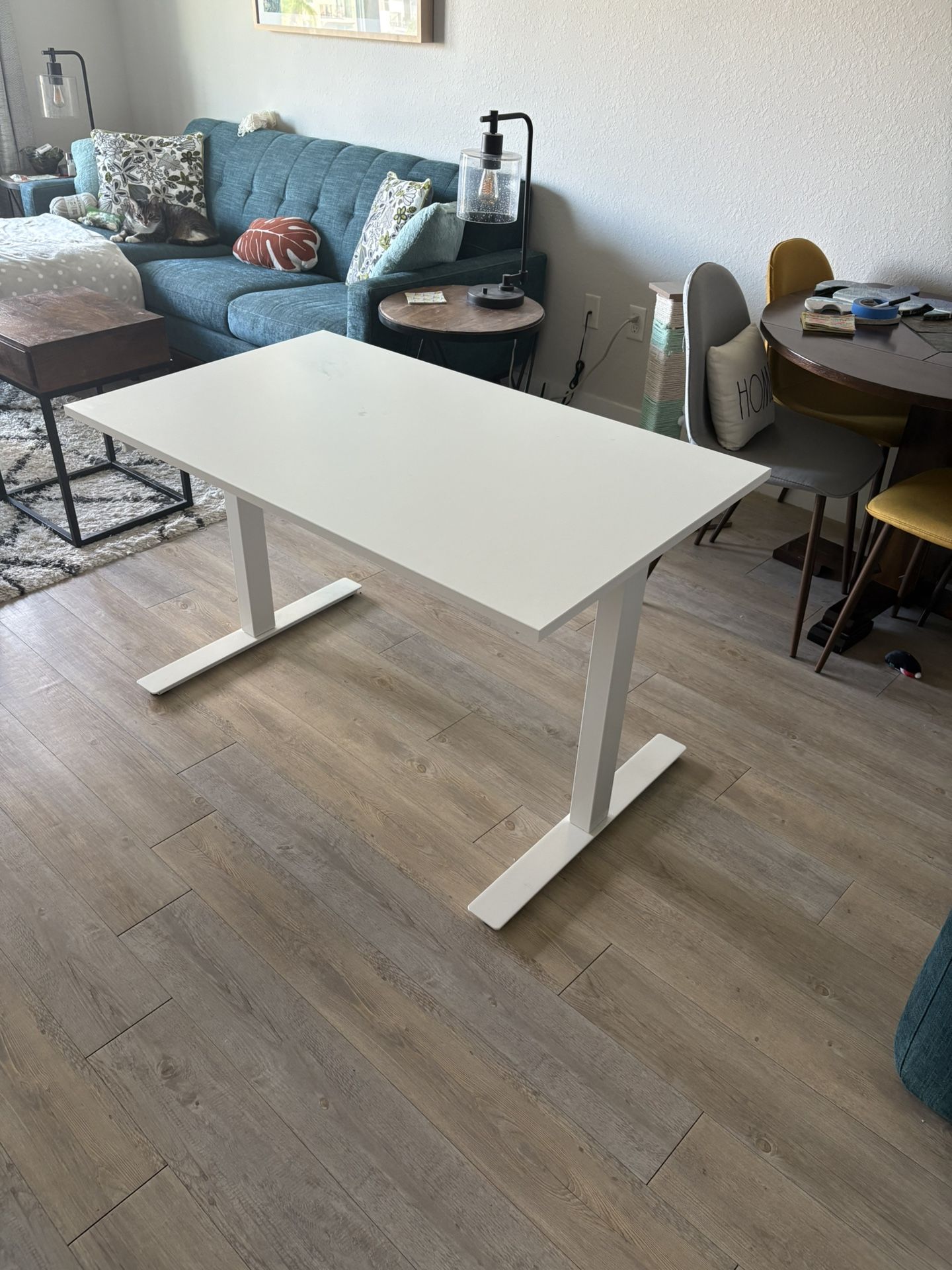 IKEA TROTTEN Adjustable White Desk $125